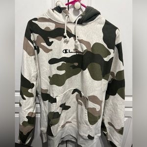 SOLD‼️‼️ Champion Reverse Weave Camo Hoodie Mens Size Large